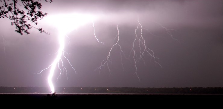 Lightning in the Pensacola Sky