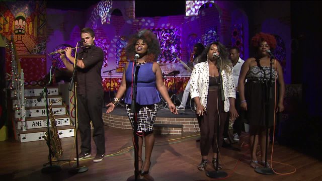 Tank and the Bangas performs “Rollercoasters” on the Twist Stage