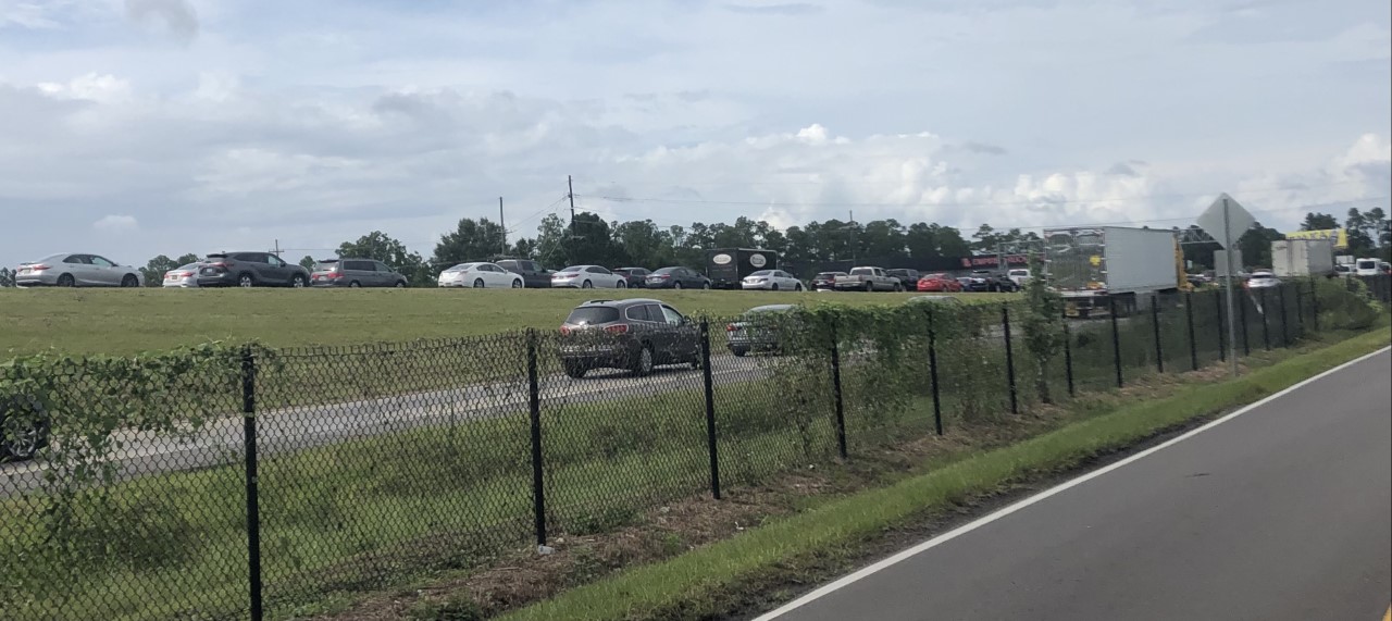 Evacuation traffic during Hurricane Ida