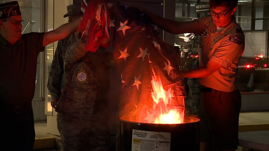 https://digital-stage.wgno.com/news/u-s-flags-tattered-by-ida-receive-age-old-farewell-along-veterans-blvd/