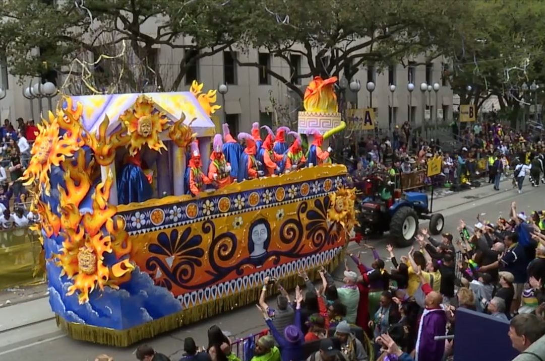 Mardi Gras parade float