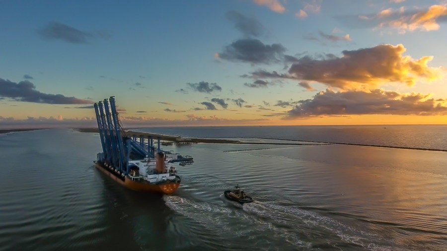 Cranes at Port NOLA, Photo courtesy PJ Hahn