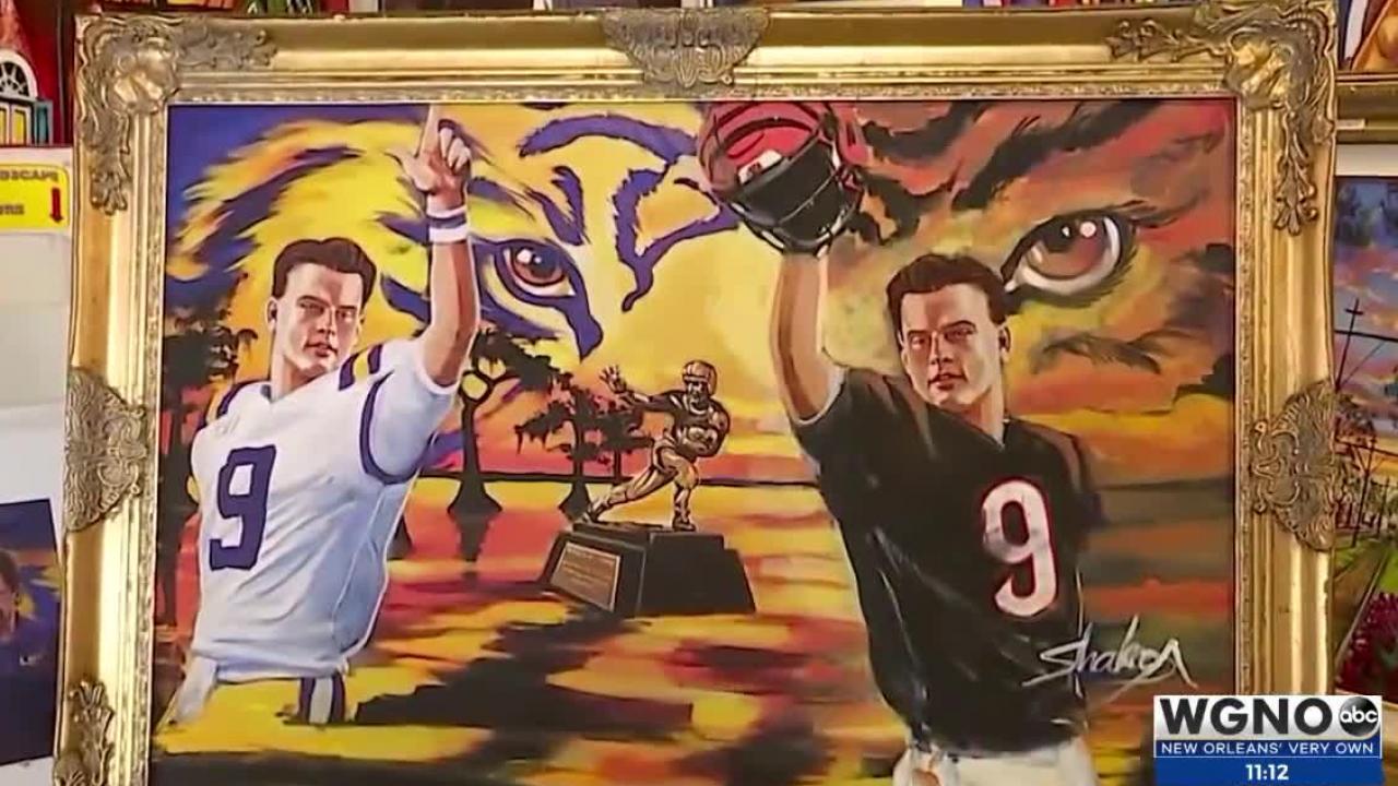 https://digital-stage.wgno.com/news/geaux-joe-from-the-gridiron-to-the-gallery-burrow-on-canvas/