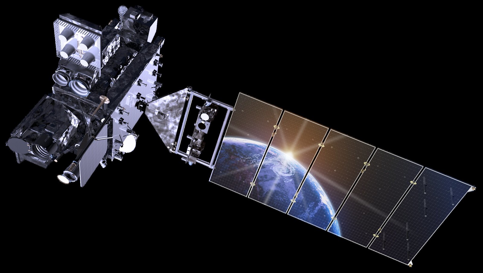 Artist's rendering of NOAA's GOES-T, which will provide coverage for U.S. West Coast, Hawaii and Alaska. (NOAA)