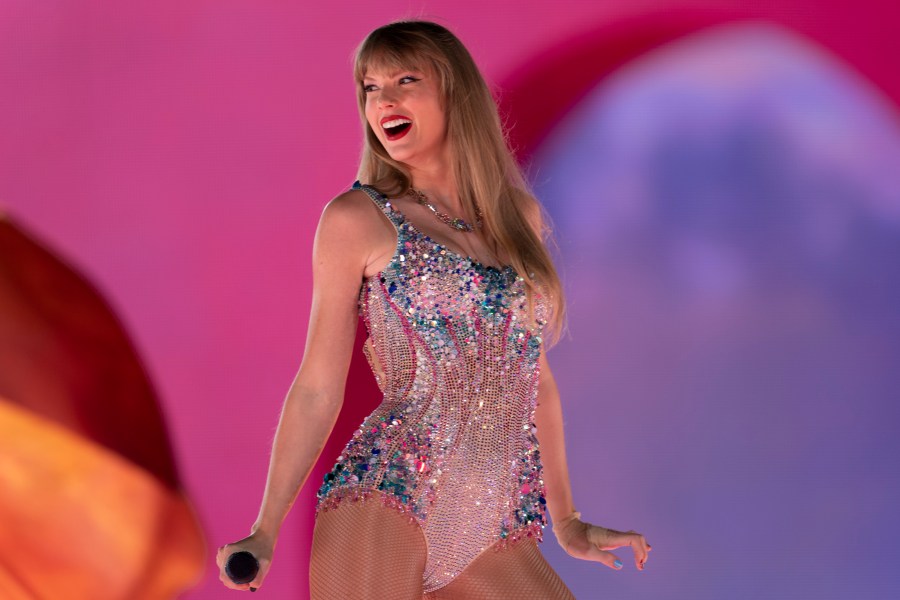 FILE - Taylor Swift performs during "The Eras Tour" in Nashville, Tenn., May 5, 2023. According to Spotify Wrapped, Swift was 2023's most-streamed artist globally. (AP Photo/George Walker IV, File)